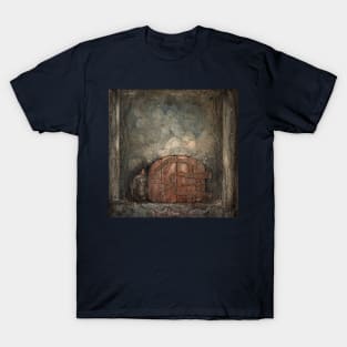 Gnome, Red Door - Illustration by John Bauer T-Shirt